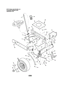 Steering parts for Yard King Front-Engine Lawn Tractor 425018X06A from AppliancePartsPros.com
