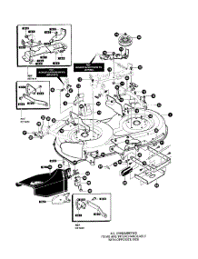 Deck Assembly parts for Yard King Front-Engine Lawn Tractor 42566X89 from AppliancePartsPros.com