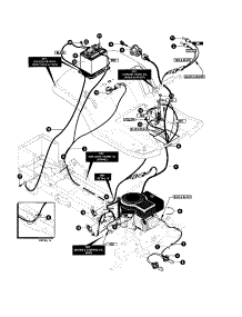 Harnesses / Battery parts for Yard King Front-Engine Lawn Tractor 42566X89 from AppliancePartsPros.com