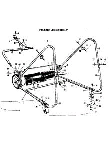 Frame Assembly parts for Craftsman Lawn Sweeper 42624096 from AppliancePartsPros.com