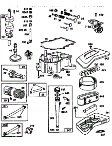 Engine Sump Assembly parts for Briggs & Stratton Lawn & Garden Engine 42A707-1299 from AppliancePartsPros.com
