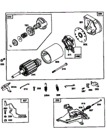 Starter Motor parts for Briggs & Stratton Lawn & Garden Engine 42A707-1299 from AppliancePartsPros.com