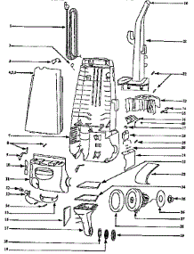 Handle And Bag Housing parts for Eureka Upright Vacuum 4321ATX from AppliancePartsPros.com