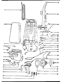 Handle And Bag Housing parts for Eureka Upright Vacuum 4325AT from AppliancePartsPros.com