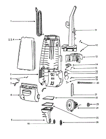 Handle parts for Eureka Upright Vacuum 4325AT-2 from AppliancePartsPros.com
