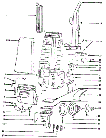 Handle And Bag Housing parts for Eureka Upright Vacuum 4325ATX from AppliancePartsPros.com