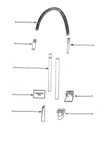 Hose And Attachments parts for Eureka Upright Vacuum 4327AT from AppliancePartsPros.com