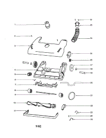 Base / Hood parts for Eureka Upright Vacuum 4331AA-2 from AppliancePartsPros.com