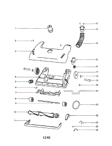 Hood / Base parts for Eureka Upright Vacuum 4331AA-3 from AppliancePartsPros.com