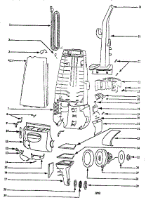 Handle And Bag Housing parts for Eureka Upright Vacuum 4332BT from AppliancePartsPros.com