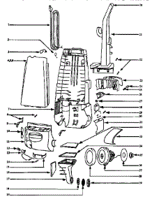 Housing And Handle parts for Eureka Upright Vacuum 4335A from AppliancePartsPros.com