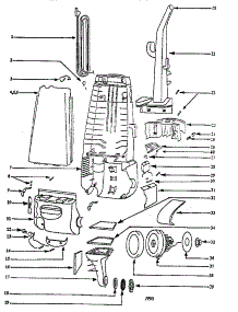 Handle And Bag Housing parts for Eureka Upright Vacuum 4335BTM from AppliancePartsPros.com