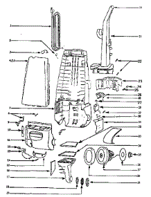 Handle And Bag Housing parts for Eureka Upright Vacuum 4335DT from AppliancePartsPros.com