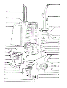 Handle And Motor Housing parts for Eureka Upright Vacuum 4335DT-2 from AppliancePartsPros.com
