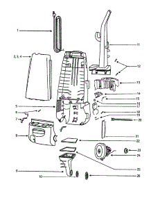 Motor Cover Assembly parts for Eureka Upright Vacuum 4335ET-1 from AppliancePartsPros.com