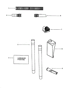 Hose Attachments parts for Eureka Upright Vacuum 4335ET-2 from AppliancePartsPros.com