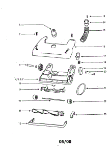 Base parts for Eureka Upright Vacuum 4335FT from AppliancePartsPros.com