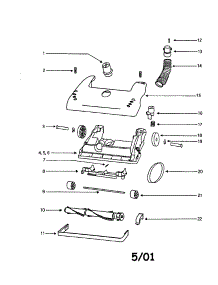 Base parts for Eureka Upright Vacuum 4336BTH from AppliancePartsPros.com