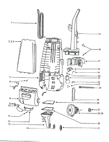 Motor Cover Assembly parts for Eureka Upright Vacuum 4341AT from AppliancePartsPros.com