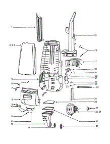 Unit parts for Eureka Upright Vacuum 4341ATV from AppliancePartsPros.com