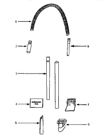 Hose Assembly parts for Eureka Upright Vacuum 4350AT from AppliancePartsPros.com