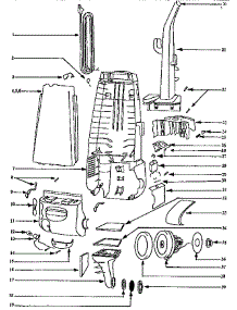 Handle And Bag Housing parts for Eureka Upright Vacuum 4351BT from AppliancePartsPros.com
