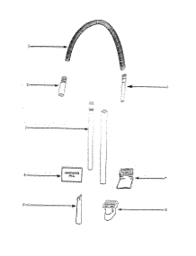 Hose And Attachments parts for Eureka Upright Vacuum 4351DT-2 from AppliancePartsPros.com