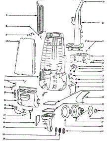 Handle And Bag Housing parts for Eureka Upright Vacuum 4352DT from AppliancePartsPros.com