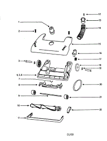 Hood parts for Eureka Upright Vacuum 4354AT from AppliancePartsPros.com