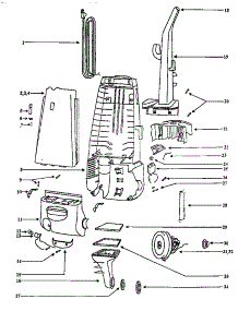 Handle And Bag Housing parts for Eureka Upright Vacuum 4372AT from AppliancePartsPros.com