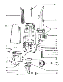 Rear Housing parts for Eureka Upright Vacuum 4377ATV from AppliancePartsPros.com