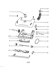 Hood parts for Eureka Upright Vacuum 4381AT from AppliancePartsPros.com