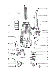 Motor / Rear Housing parts for Eureka Upright Vacuum 4388BT from AppliancePartsPros.com