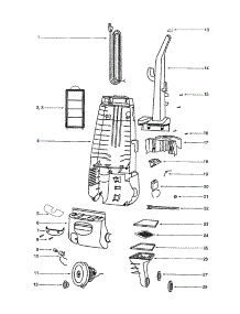 Housing / Motor parts for Eureka Upright Vacuum 4388BT-1 from AppliancePartsPros.com