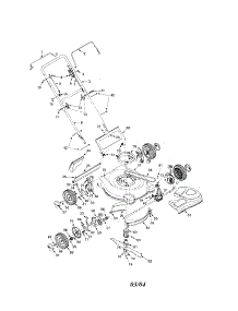 Mower parts for Mtd Gas Walk-Behind Mower 445 from AppliancePartsPros.com