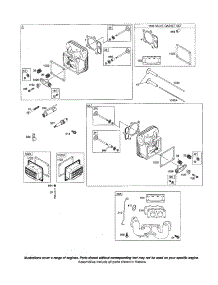 Head-Cylinder / Manifold-Intake parts for Briggs & Stratton Lawn & Garden Engine 445500 (0485 THRU 0510) from AppliancePartsPros.com