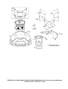 Blower Housing parts for Briggs & Stratton Lawn & Garden Engine 445500 (0485 THRU 0510) from AppliancePartsPros.com