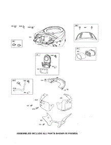 Blower Housing / Air Cleaner parts for Briggs & Stratton Lawn & Garden Engine 445677-0955-G5 from AppliancePartsPros.com