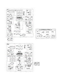 Carburetor parts for Briggs & Stratton Lawn & Garden Engine 445700 (0027-0594) from AppliancePartsPros.com