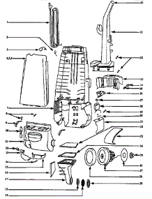 Housing Handle parts for Eureka Upright Vacuum 4460AT from AppliancePartsPros.com
