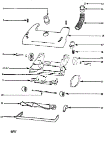 Base Assembly parts for Eureka Upright Vacuum 4460BT from AppliancePartsPros.com