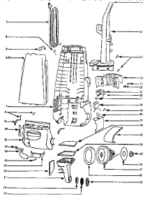 Handle And Bag Housing parts for Eureka Upright Vacuum 4460BT from AppliancePartsPros.com