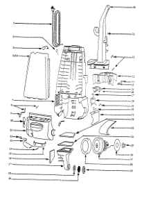Handle And Motor Housing parts for Eureka Upright Vacuum 4460BT-2 from AppliancePartsPros.com