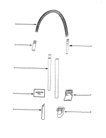 Hose And Attachment parts for Eureka Upright Vacuum 4460BT-2 from AppliancePartsPros.com