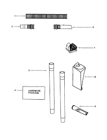 Hose parts for Eureka Upright Vacuum 4460ET from AppliancePartsPros.com