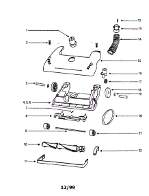 Base Assembly parts for Eureka Upright Vacuum 4462DT-2 from AppliancePartsPros.com
