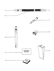 Hose parts for Eureka Upright Vacuum 4464AT from AppliancePartsPros.com