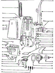 Handle And Bag Housing parts for Eureka Upright Vacuum 4465ATM from AppliancePartsPros.com