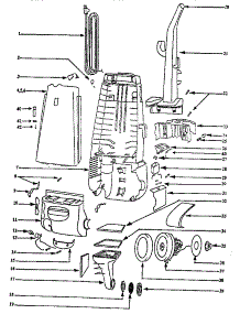Handle And Bag Housing parts for Eureka Upright Vacuum 4465BTM from AppliancePartsPros.com