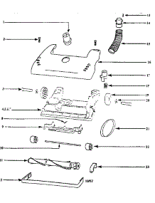 Base Assembly parts for Eureka Upright Vacuum 4465DT from AppliancePartsPros.com